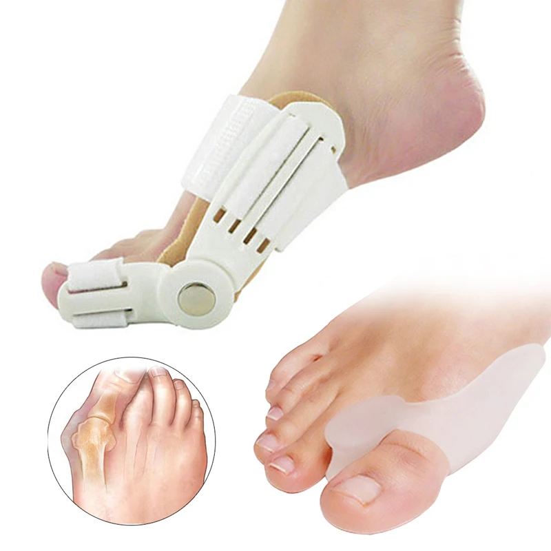 

2pairs Hallux Valgus Corrector Big Toe Separator Alignment Toe Bunion Splint Straightener Orthotics Pain Relief Foot Care Tools