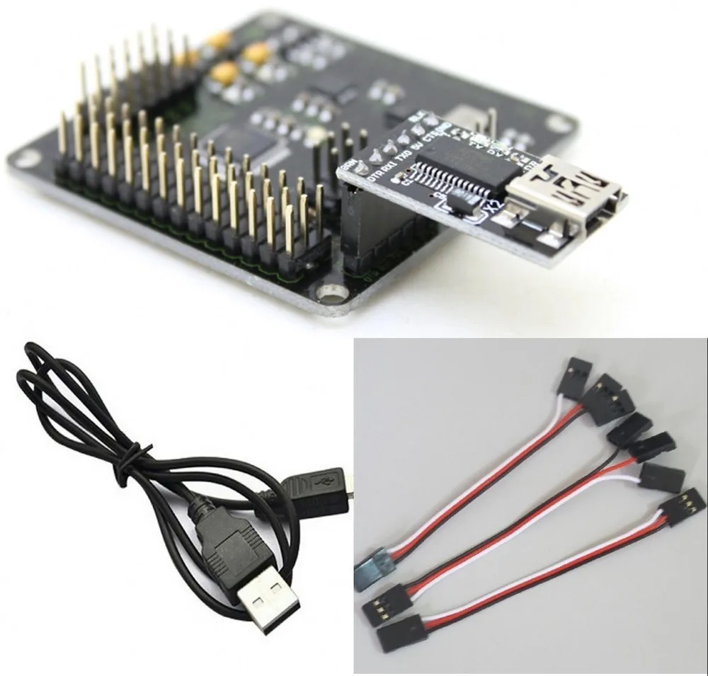 

MWC MultiWii Lite Multi Copter 2-6-Axis flight control board + FTDI Basic USB-TTL ASP 6 PIN