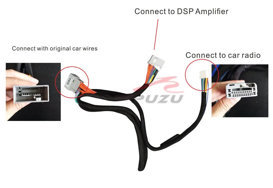 Автомобильный усилитель DSP жгут проводов для 2012 HONDA CRV/CIVIC/-15 ODYSSEY/FIT/ Acura TSX TL/CROSSTOUR/PILOT