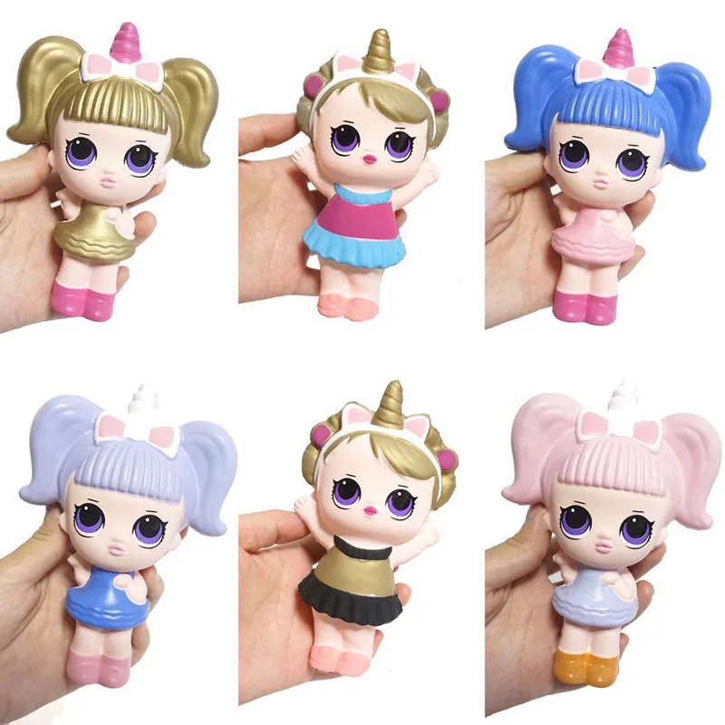 

Cute Cartoon Squishies Dolls Slow Rising Scented Stress Reliever Toys Action Figure Smooshy Mushy Gift Kids Princess New