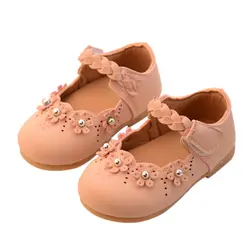 NewRubber 2 цвета с нескользящей подошвой; летний для маленьких девочек противоскользящие Цветочный принт Повседневное прогулочная обувь на