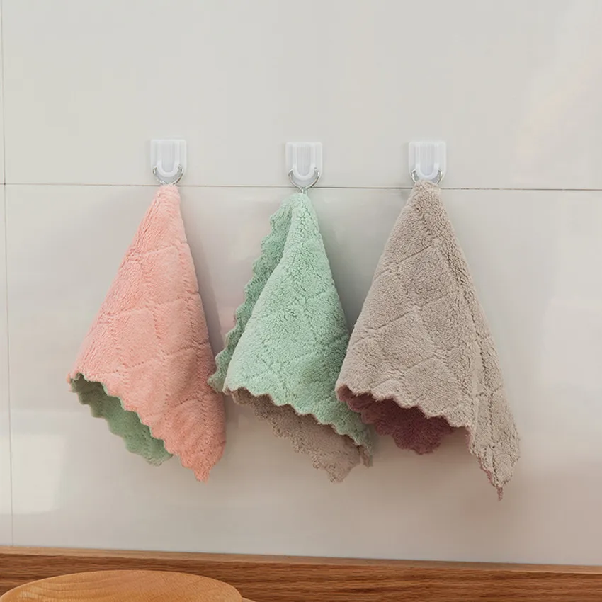 Super Absorbent Microfiber Kitchen Dish Cloth High-efficiency Lint-Free Oil-Free Tableware Household Tools Cleaning Duster Towel