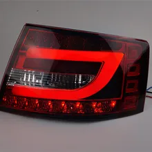 Китайский завод VLAND Автомобильный задний фонарь для Audi A6L 2005 2006 2007 2008 светодиодный задний фонарь с DRL+ тормозной светильник+ задний светильник