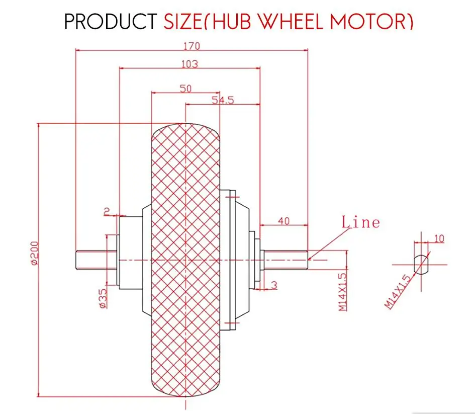 Discount 24V 36V 48V 350W Electric Scooter motor Hub Wheel MOTOR Brushless Toothless Scooter Motor for 8inch electrice scooter Wheel 5