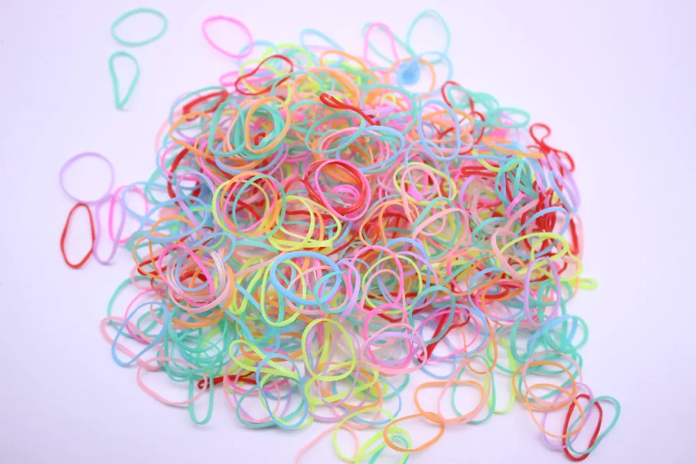 1000pcs/lot 8mm Size Colorful Make Topknot Bands For Dogs Hair Best