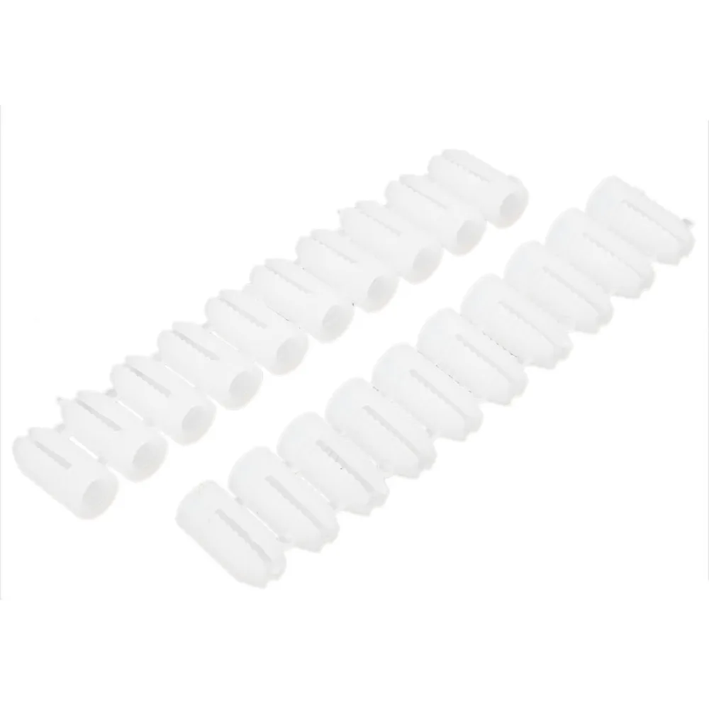 20 Pcs/pack White Plastic 5x12mm Wall Expansion Bolt Anchor Drywall