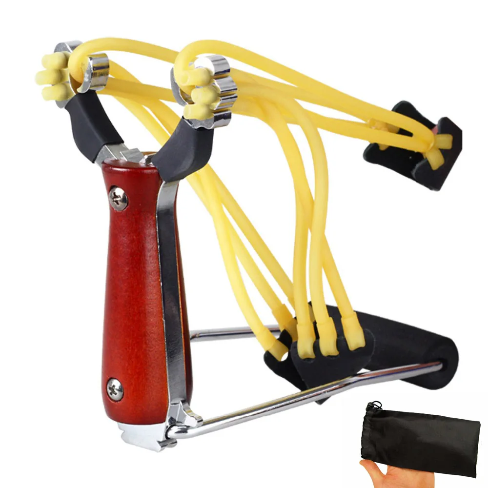 Slingshots High Velocity Slingshot Pro Steel Sniper Catapult with