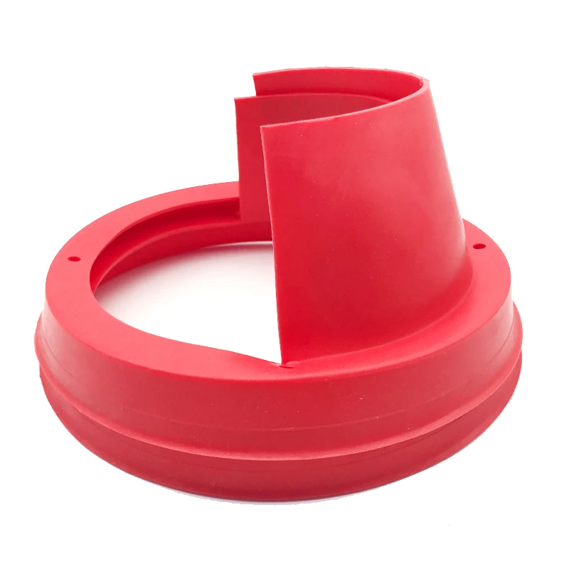 

Car Audio Refit 6.5inch Soft Silicone Speaker Waterproof Cover Practical Non-destructive Anti-rust 2pcs Rust Protection Pad Red