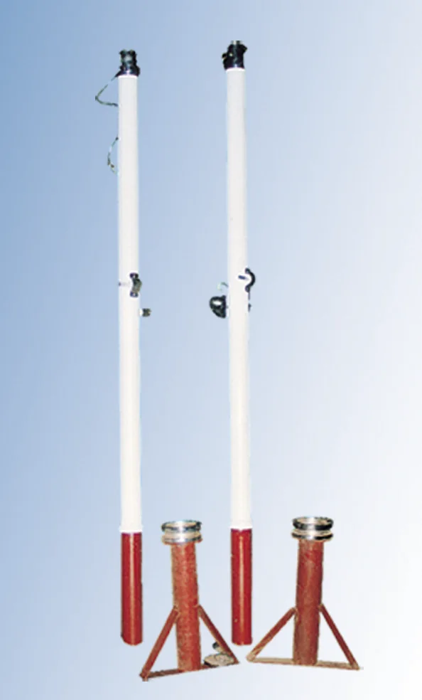 AJD 006 insert type volleyball post buried earth volleyball net grid