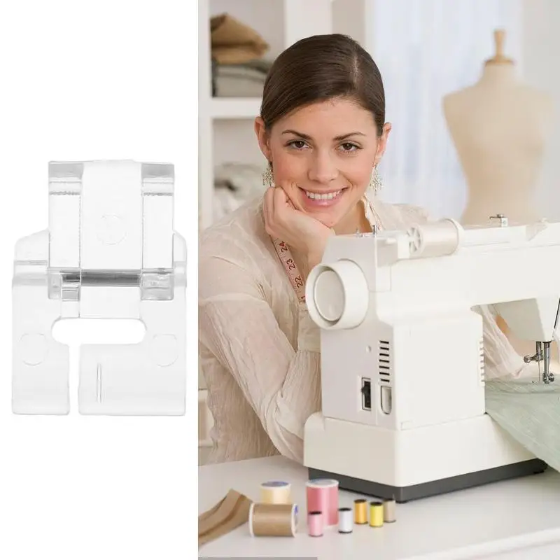 Multi purpose Household Transparent Plastic Short Satin Inlaid Presser