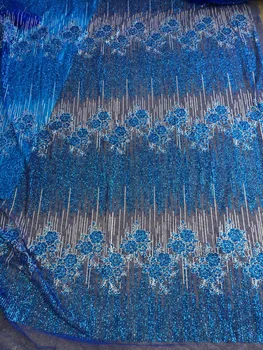 

Latest CiCi-41702 French Nigerian Laces Fabrics High Quality glitter Tulle African Laces Fabric