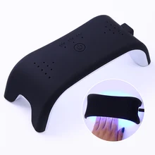 Фотография 12W LED UV Lamp Nail Dryer with USB Cable Black Phone Shape UV Gel Manicure Nail Art Fast Dryer Tool