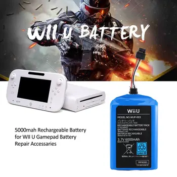 

5000mah Rechargeable Battery for WII U Gamepad Battery Repair Accessaries