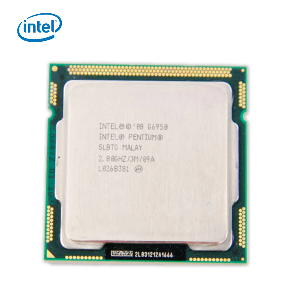 Процессор Intel Pentium G6950 для настольных ПК 6950 двухъядерный процессор 2 8 ГГц 3 Мб