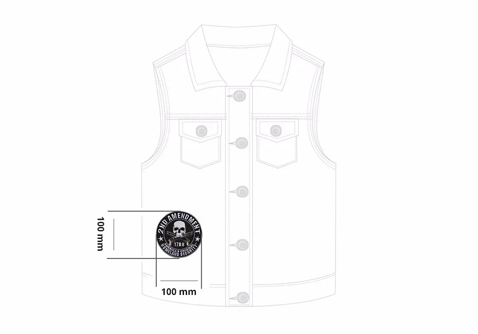11-Size-2 iron on patch