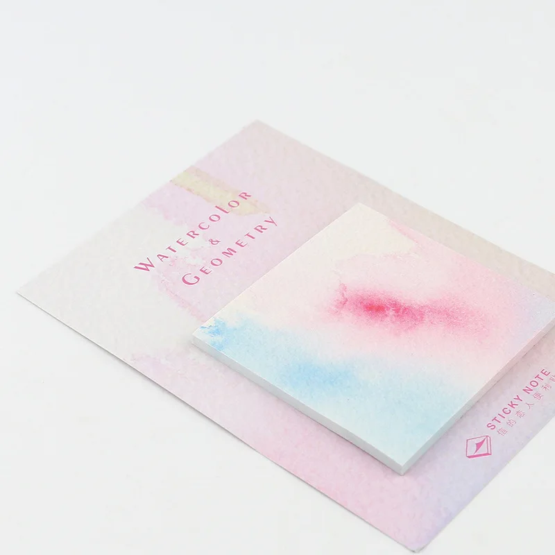 

Letter of Lovers Message Note N Times Sticky Notes Watercolor Geometry