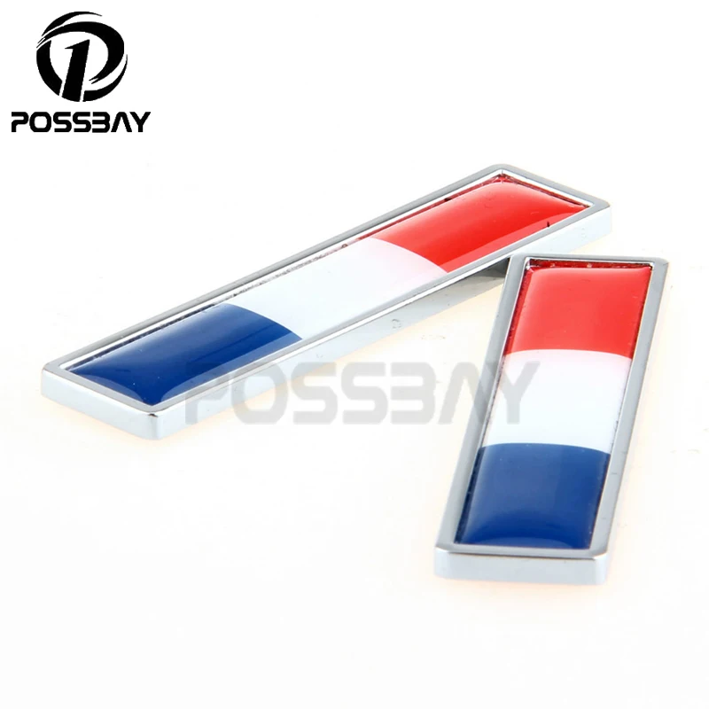 Possbay 1 زوج المقاوم للصدأ الباب السيارات السيارات 3d الشارات ملصقات الديكور ل vw golf polo سانتانا السيارات التصميم