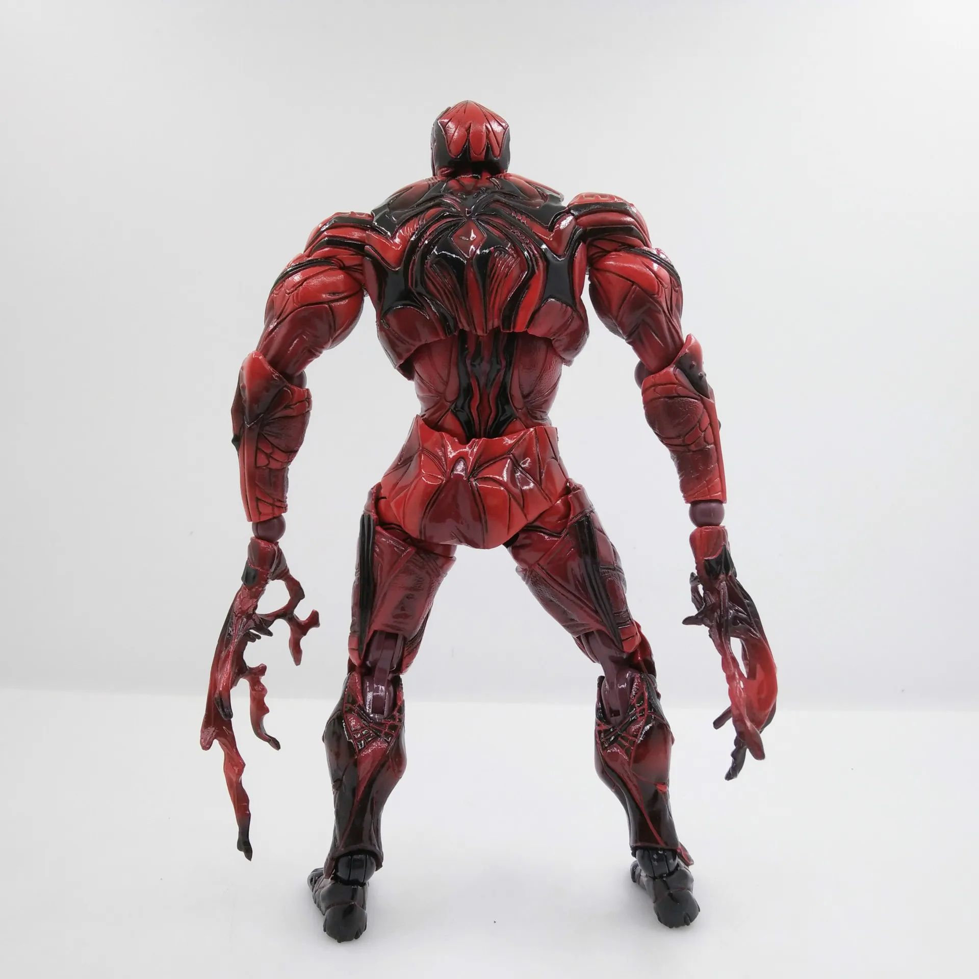 PLAY ARTS 27 см красный и синий Веном в Spiderman фигурка модель игрушки