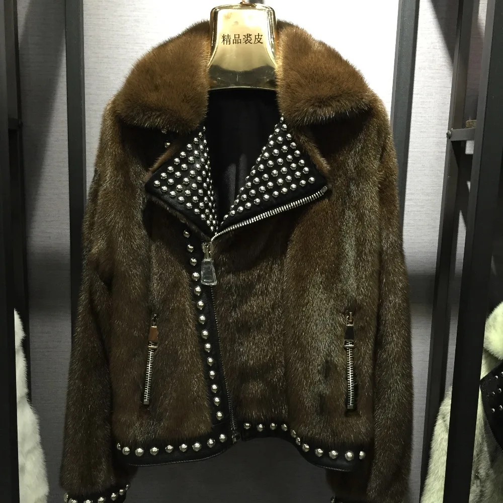 SQXR меховое Женское зимнее натуральное Норковое меховое пальто модное роскошное Норковое меховое пальто для женщин