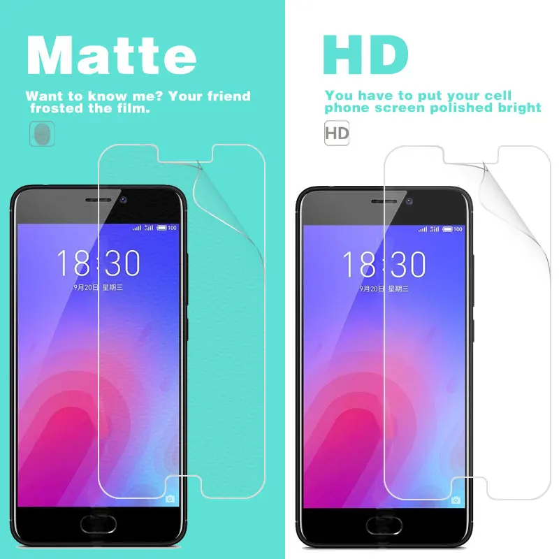Антибликовая матовая пленка для Meizu Meilan Max 6 в HD прозрачный глянцевый мобильный