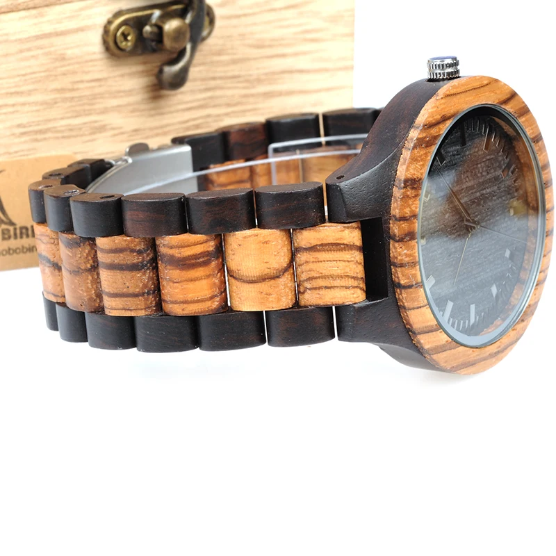 Zebra Wood Watch 2