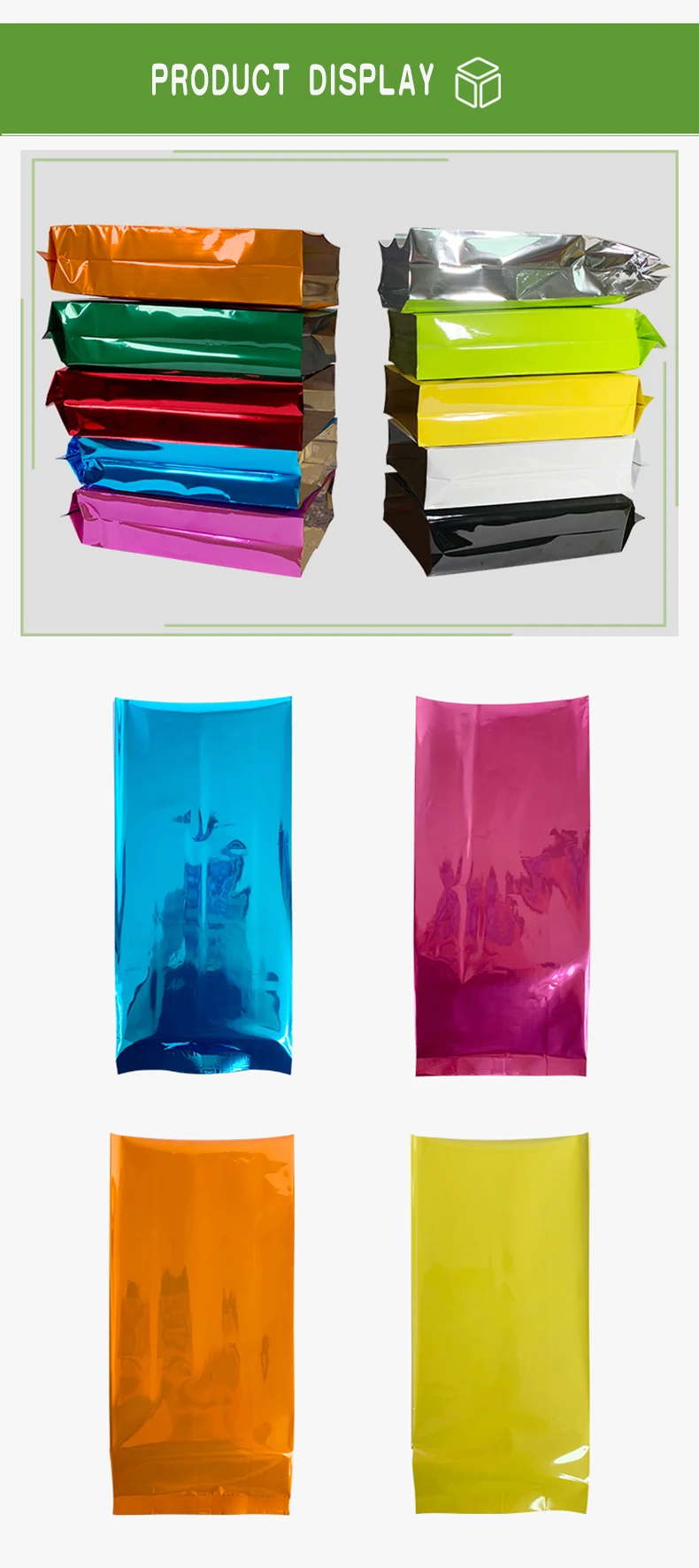 2 color,Aluminum foil,organ Packaging bag,Heat seal,Open top,Store,Matte aluminized,food,Snacks,Dried meat,candy,powder,nuts,coffee,Milk tea,Dried meat,Rice,flour,fruit,Granule,Cookie,Biscuit,cake (2)
