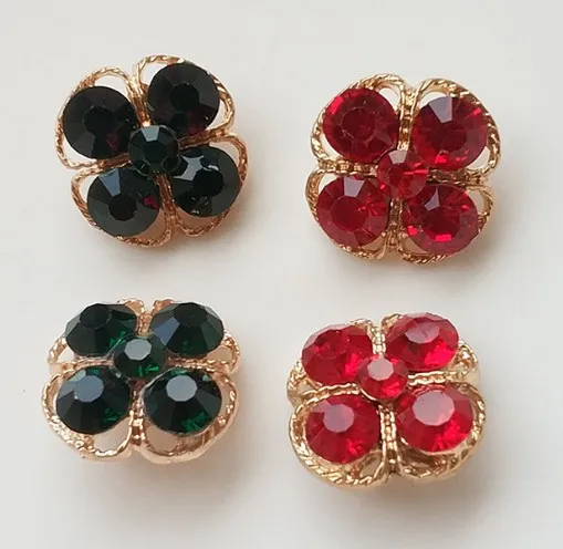 

10 pieces New Fashion metal gold Rhinestone jacket buttons Accessories Overcoat coat Sweater shirt Button 20mm Free shipping