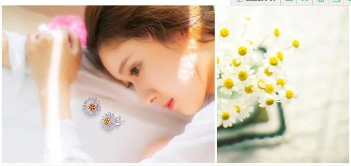 daisy fresh flower earrings (9)