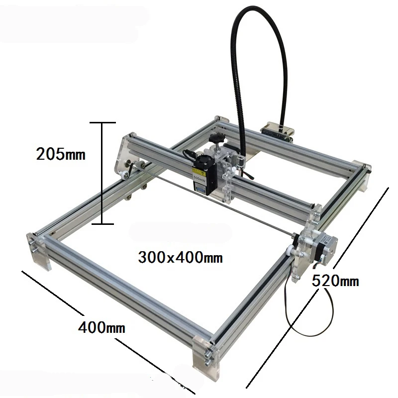

DIY USB Laser Engraver Laser machine Marking Machine Plotter 30*40cm1000mw Accuracy: 0.1MM 12V