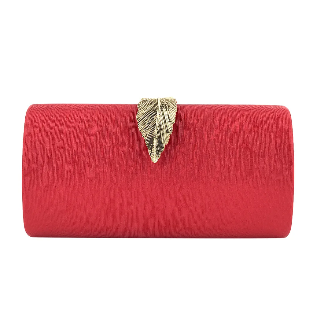 

Ladies Hand Bags Solid Color Evening Bags Leaves Clutch Bag Small Mini Party Bag Versatile Handbags Bolsas De Mujer %