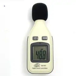 30-130dB цифровой измеритель уровня звука Шум громкости звука мониторинга Тесты дБ децибел детектор с ЖК-дисплей Подсветка