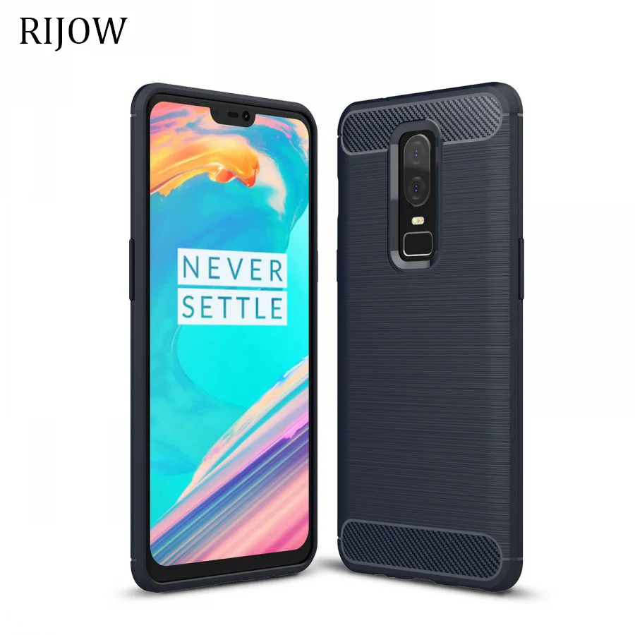 RIJOW чехол s для Oneplus Nord CE N200 N10 N100 One plus 9 8 9R 7 Pro 6 6T из углеродного волокна Мягкий