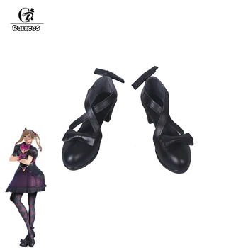 

ROLECOS Game OW Cosplay Shoes OW Watch Over Song Hanna Cosplay Black High Heel Shoes for Women Cosplay Shoes Customized Size