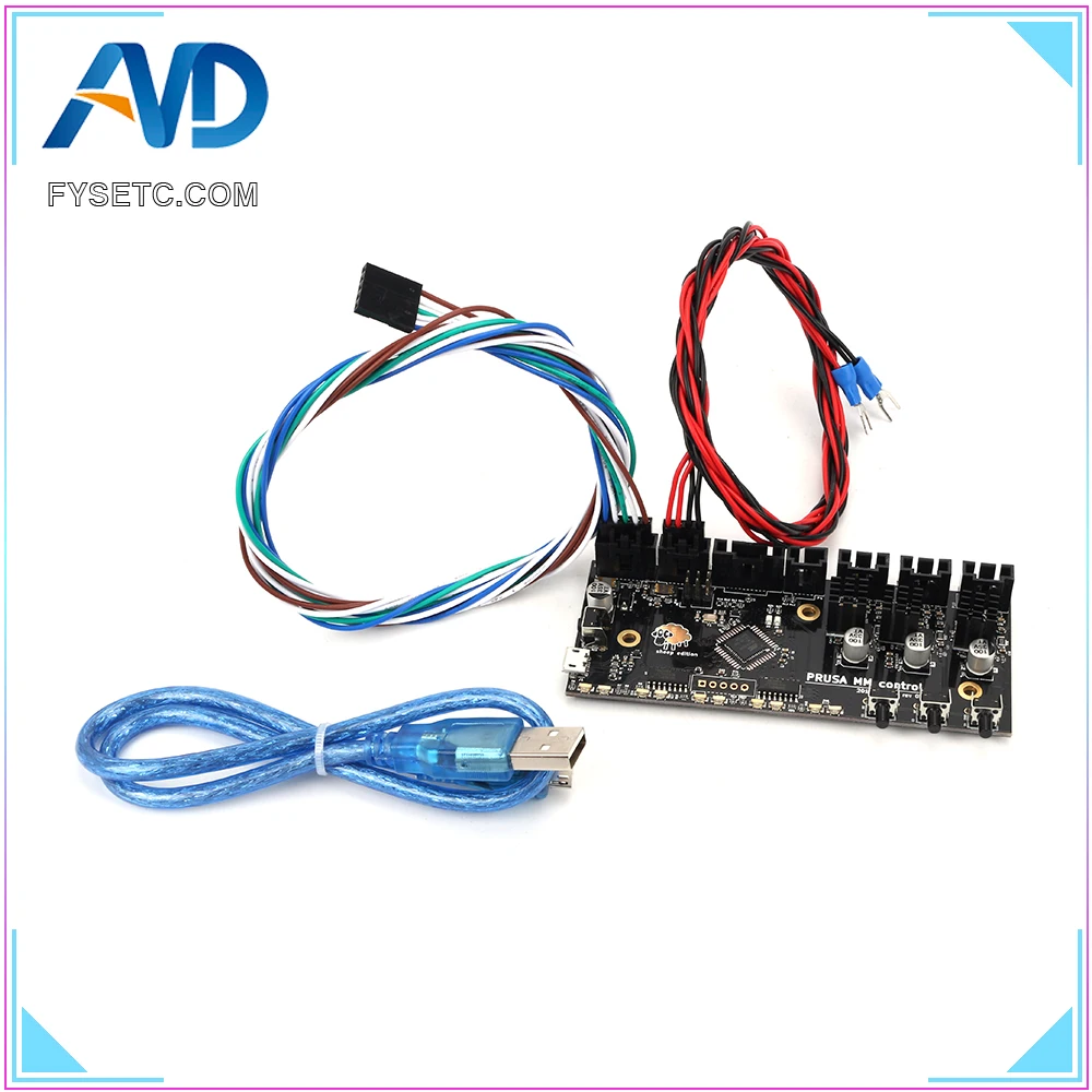 

Prusa i3 MK3 Multi Material 2.0 Upgrade MM Control Board TMC2130 Chip PRUSA MMU2 Board With Power Cable And Signal Cable