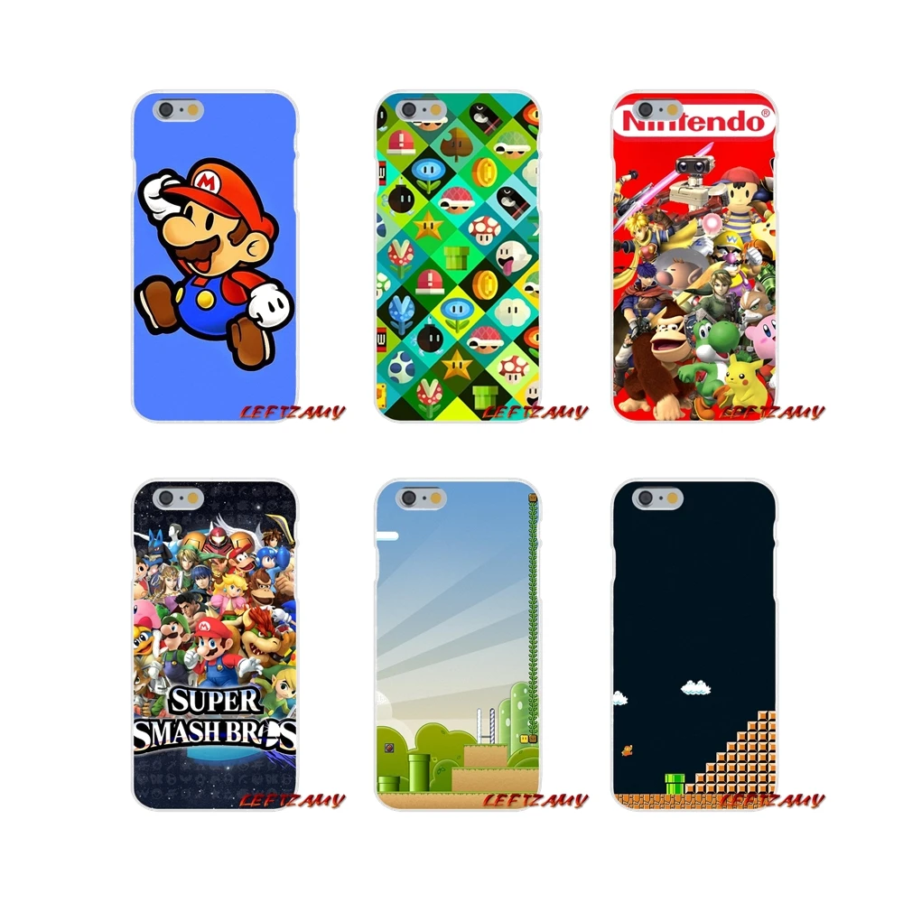 Для iPhone X XR XS MAX 4 4S 5 5S 5C SE 6 6S 7 8 Plus забавные Супер Марио Bros грибы аксессуары чехлы для