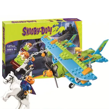 

Bela 10429 Scooby Doo Mummy Museum Mysterious Plane Building Block Compatible with MOC Brick Kids DIY toys Christmas gifts