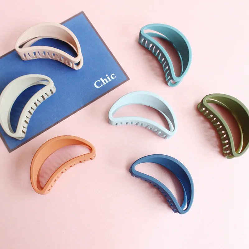 

Fashion simple versatile grip sanding texture hair catch half catch ponytail clip bath hairpin hairpin Korean hair accessories