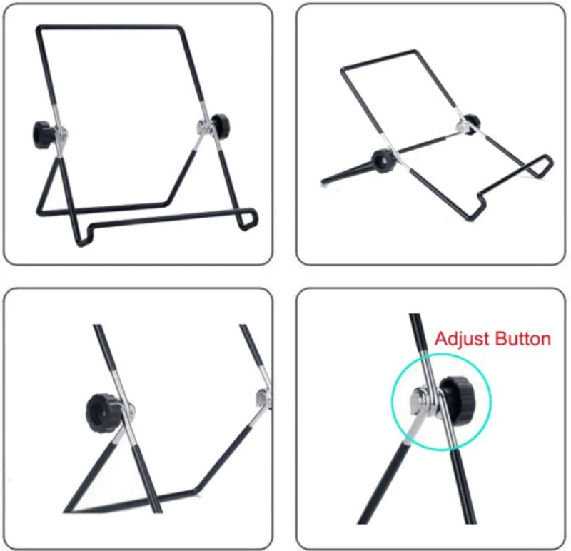 ULIFART черный металл универсальный планшет настольная подставка легкая регулируемая рама стол для Ipad 4/4th 2/3 все 9,10 дюймов планшетный ПК