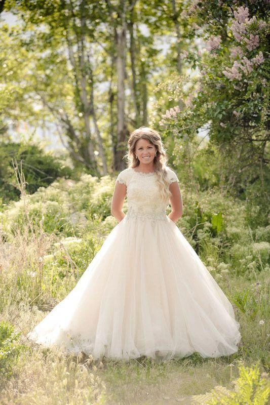 modest wedding dresses plus size