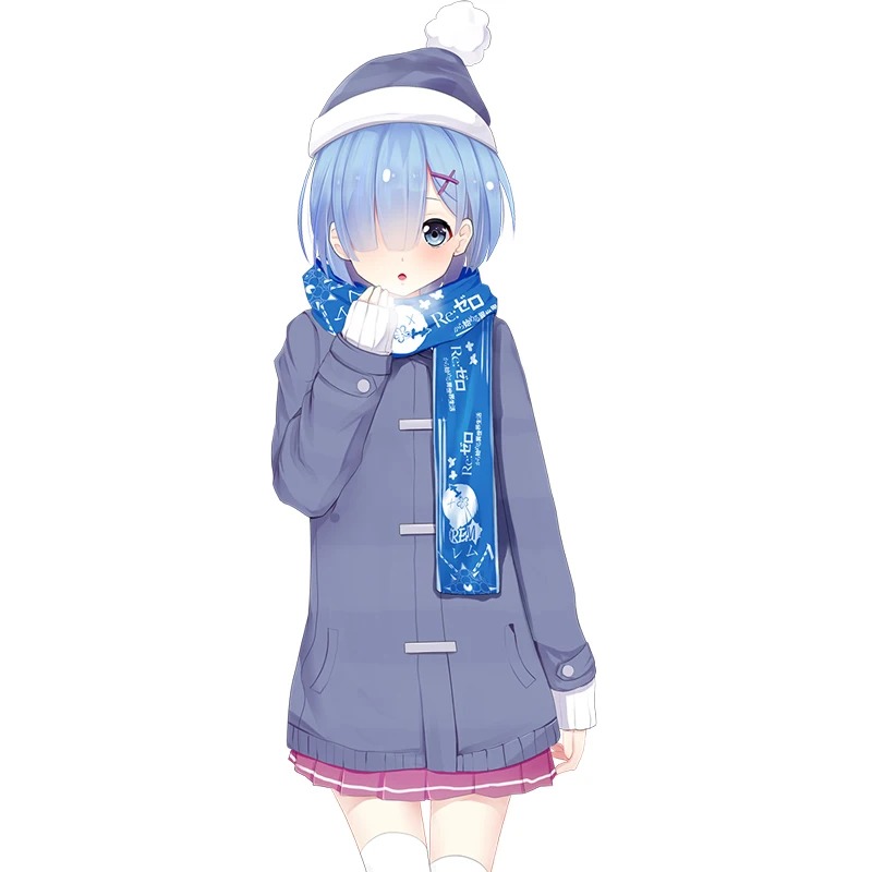 Зимний шарф унисекс аниме Re:Zero kara Hajimeru Isekai Seikatsu Rem модный для косплея студентов