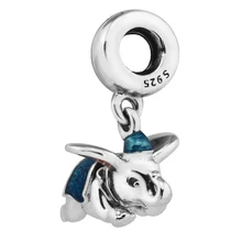 Fandola 925 стерлингового серебра Летающий Dumbo Висячие Подвески-талисманы для изготовления ювелирных изделий Подходит браслет Argent kralen