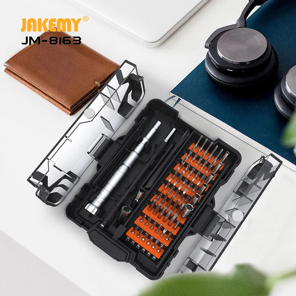 

JAKEMY 62 in 1 Screwdriver Set attachments Repair Tool with Precision Driver Mobile phone repair parafusadeira torx bit set