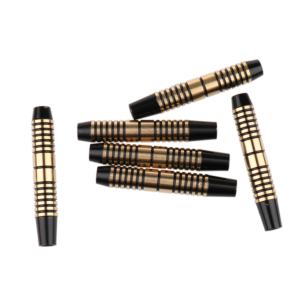 6 Pieces Pro 16 Grams Brass Barrels for Soft Tip Darts & Steel Tip Darts Indoor Game Club Family Entertainment Darts Accessories
