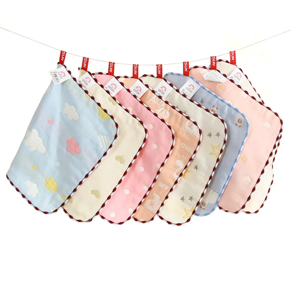Buy 5pcs 6 Layers Cotton Muslin Baby Towel New Born