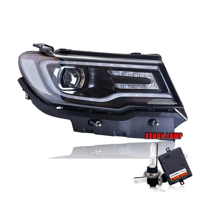 2Pcs LED Headlights For Jeep compass 2017 2018 led car lights Angel