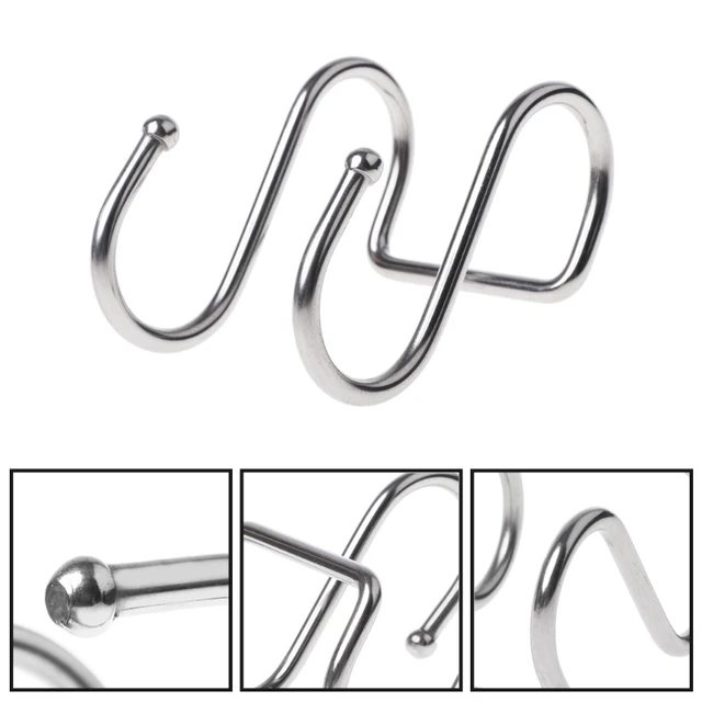 Cheap Home Use Stainless Steel Round S Shaped Dual Hanger Hook Kitchen Cabinet Clothes Storage Kitchen Furniture Cabinets