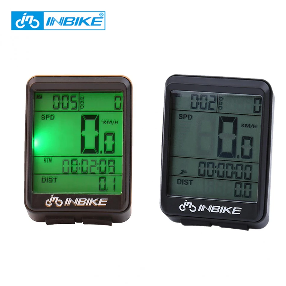 

INBIKE Waterproof Bicycle Computer Wireless MTB Road Bike Cycling Odometer Rainproof Bicycle Speedometer Watch LED Digital Rate