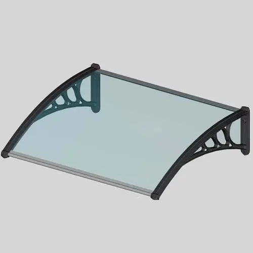 

DS80100, depth 80cm,width 100cm,white bracket with clear polycarbonate canopy,polycarbonate awning