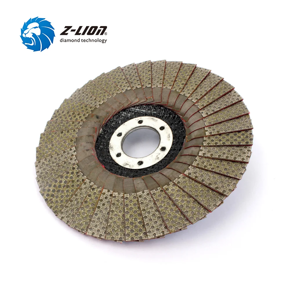 Z-LION 5 Inch 1 Piece Diamond Grinding Wheel Flap Sanding Discs For Angle Grinder Stone Jewerly Polishing Tool Diamond Abrasive