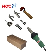 Горячая TOPLI бренд 1600 Вт горячий воздух для сварки пластика сварочные инструменты для пистолета набор с 2x высокоскоростное сварочное сопло и 1x силиконовый ролик